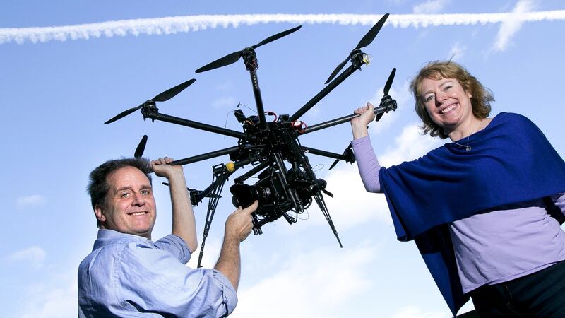 Skytango founders Stephen Flynn and Susan Talbot. The company is now gearing up for a funding round of about €120,000 this year with a second round due in 2019.