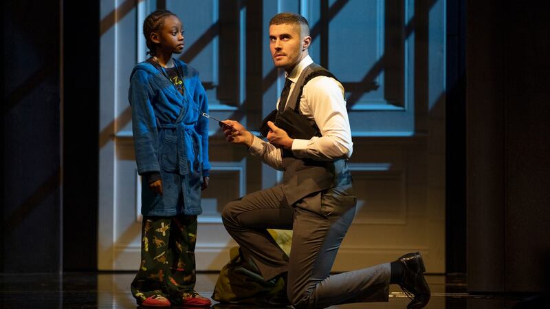 Rachel Marron’s son Fletcher with ‘the stalker’ in The Bodyguard.