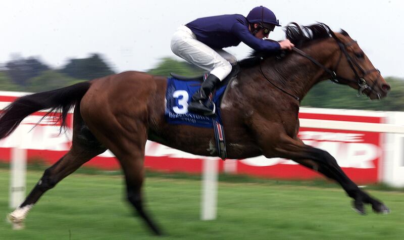 Galileo skipped the Arc in 2001 only to flop on dirt at the Breeders Cup. Photograph: Allsport/Inpho 