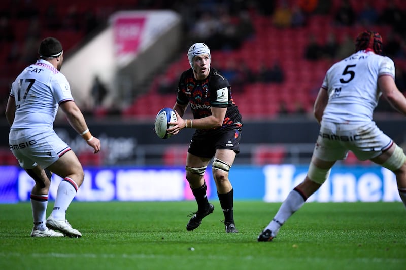 Fitz Harding, of the Bears, in Bristol Bears vs Lyon. Photograph: Andy Watts/JMPUK/Inpho