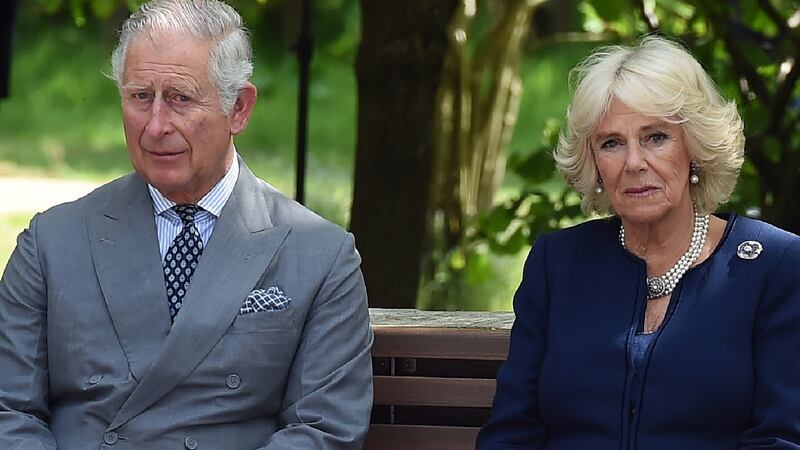 Prince Charles and Camilla attend the dedication service for the national memorial to British victims of overseas terrorism at the National Memorial Arboretum, on Thursday. Photograph: Paul Ellis/ Getty Images