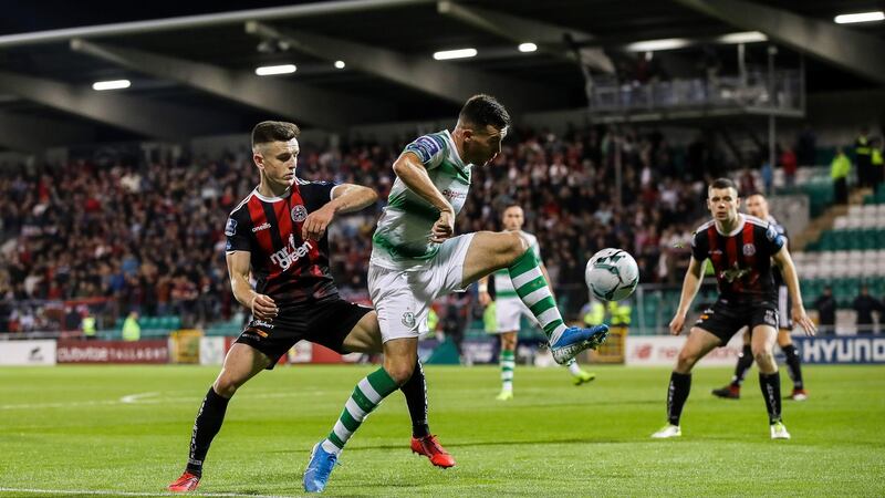 August’s Dublin derby between Shamrock Rovers and Bohemians attracted more than 7,000 supporters. Photograph: Ryan Byrne/Inpho