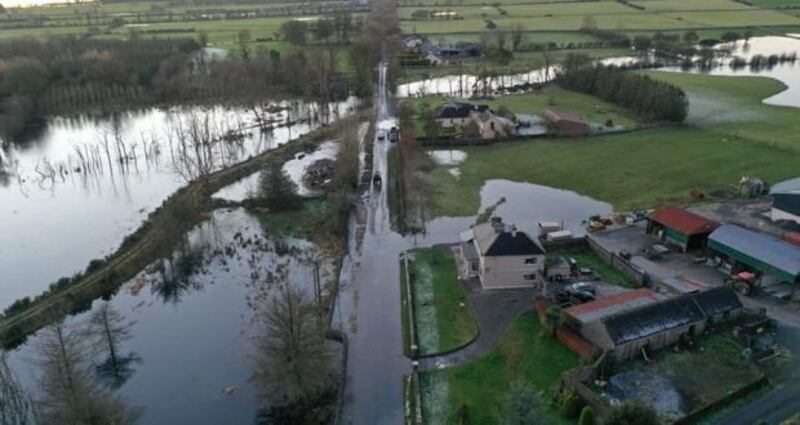 Flooding around Lough Funshinagh in Co Roscommon in January. Photograph: Lough Funshinagh Flood Crisis