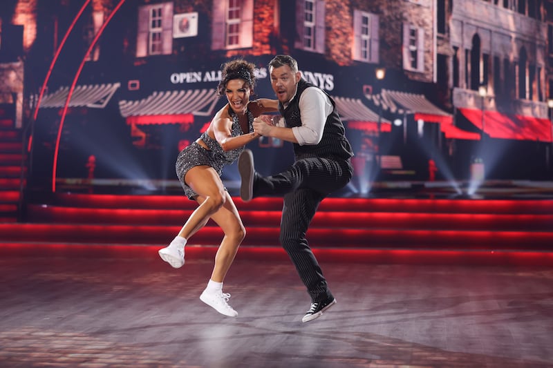 Danny O’Carroll and Salome Chachua during Dancing with the Stars. Photograph: Kyran O’Brien/kobpix