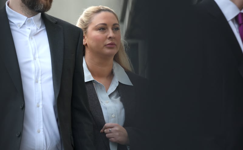 Nikita Hand pictured arriving at court on Tuesday. Photograph: Collins Courts 