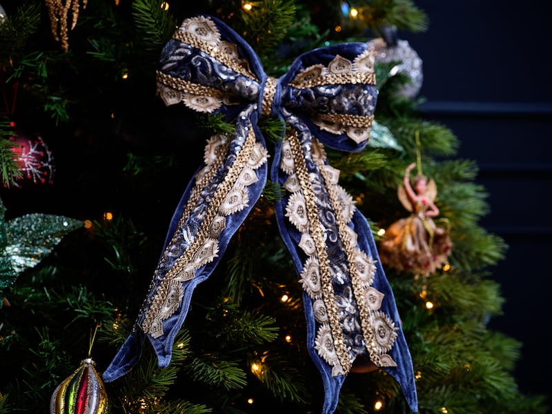 Luxury Garlands Bridgerton bow in blue, €40 at Brown Thomas