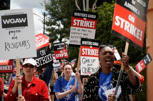 Hollywood writers’ strike is at once heartening and depressing