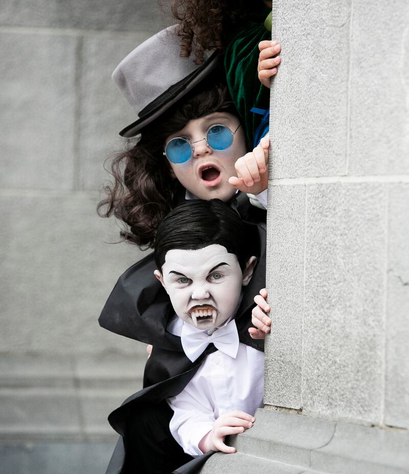 Noah Jones (5) and Jonathan Taaffe (7). Photograph: Gareth Chaney/ Collins Photos