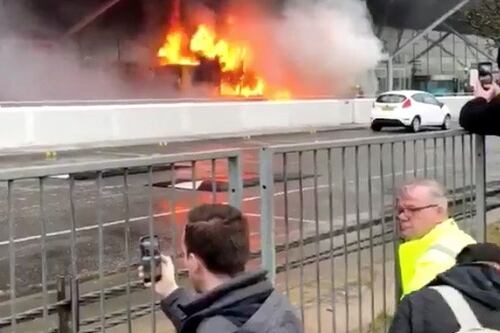 Fire at Stansted Airport forces cancellations of some Irish flights