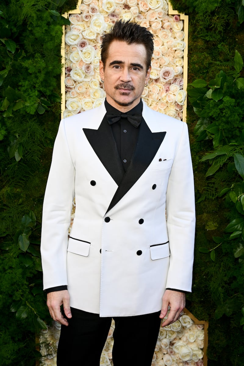 Colin Farrell during the 82nd Annual Golden Globes held at The Beverly Hilton on January 05, 2025 in Beverly Hills, California. Photograph: Michael Buckner/GG2025/Penske Media/Getty Images