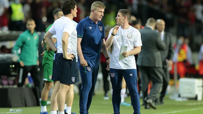 Anthony Barry mixed his main job as first-team coach with Chelsea as one of Stephen Kenny’s coaches with the Republic of Ireland. Photograph: Attila Trenka/Inpho