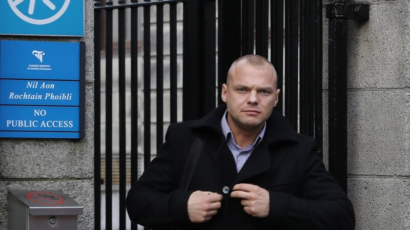 Nauris Zeps leaving the Four Courts  after his Circuit Civil Court action for damages was dismissed. Photograph: Collins Courts