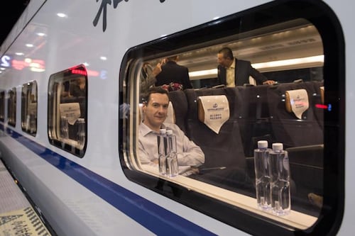 UK’s Osborne courts Chinese investment in high-speed rail