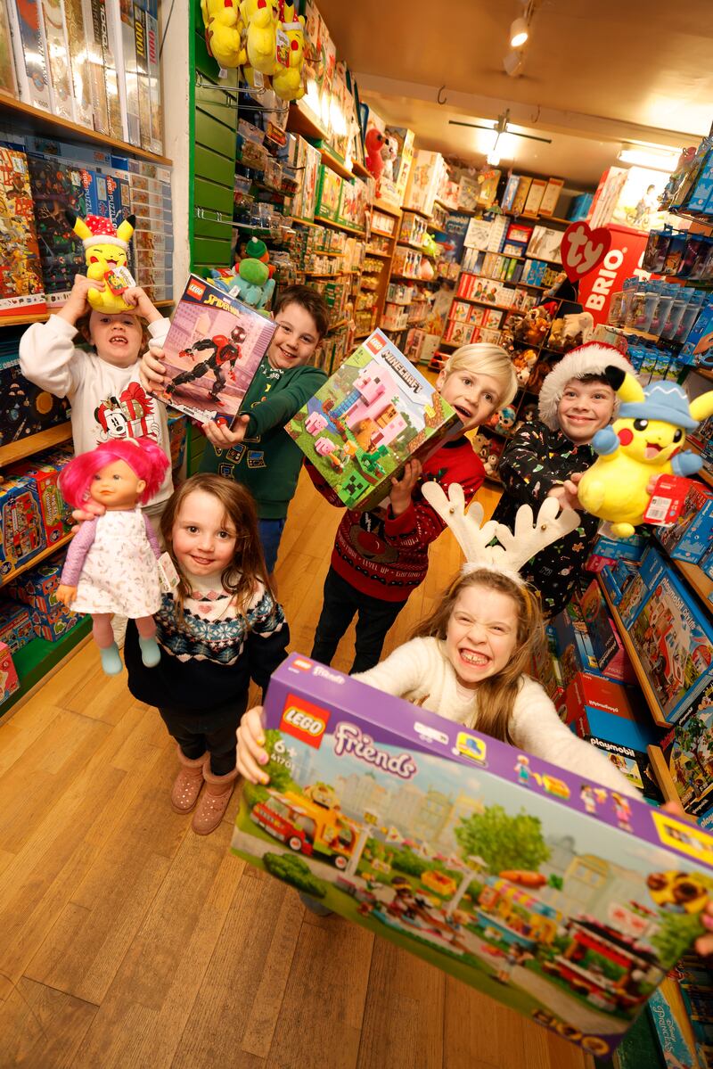 Lydia McBennett and Ciara O’Doherty, Abby Staunton, Dylan McBennett, Hunter Blaine, Ruairí O’Doherty. Photograph: Alan Betson
