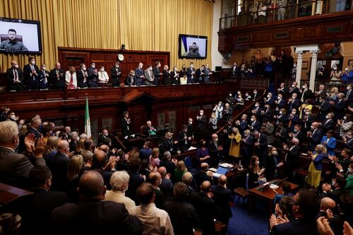 People Before Profit TDs defend decision not to clap for Zelenskiy Oireachtas address