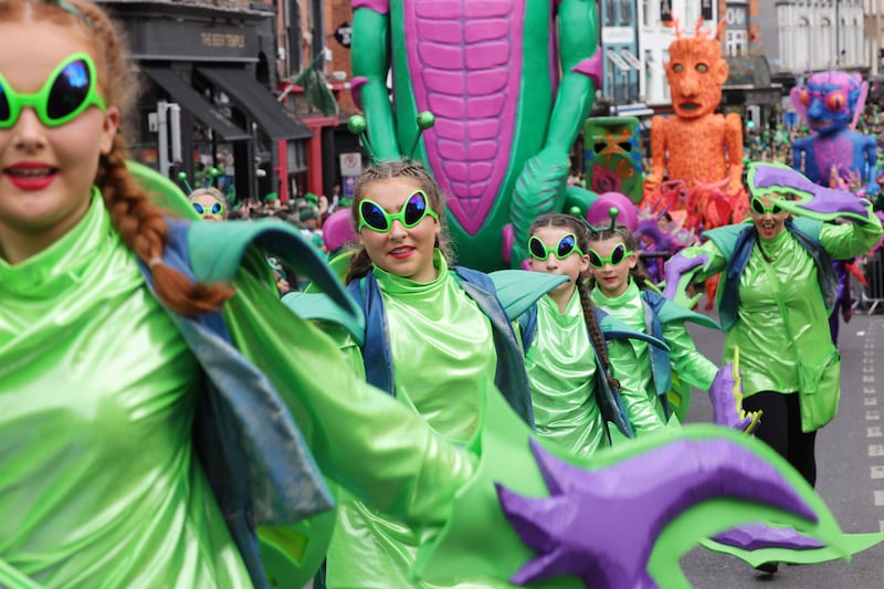 The St Patrick’s Day parade in Dublin. Photograph: Alan Betson

