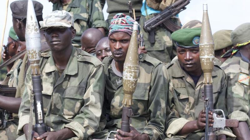 War and dictatorship: Government soldiers on patrol. Photographs: Dearbhla Glynn and (Mama Masika) Frontline Defenders