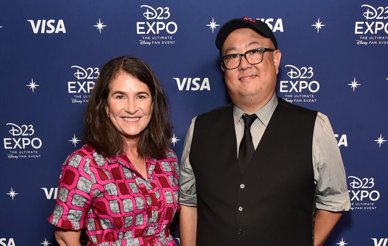 Elemental's producer Denise Ream and director Peter Sohn: The film is an allegorical tale of romance between a water sprite and a fiery being, and it arrives at an awkward time for the industry. 