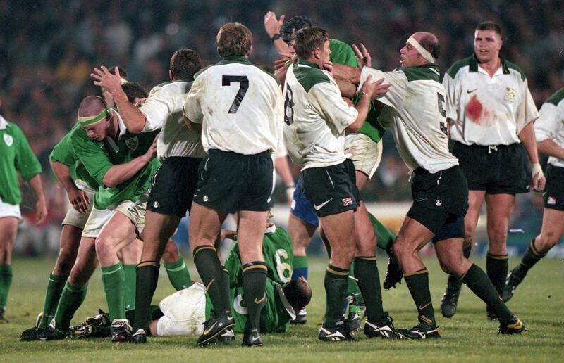 Ireland Tour of South Africa 20/6/1998
South Africa vs Ireland 
A fight breaks out between the two teams
Mandatory Credit ©INPHO/Billy Stickland