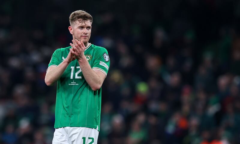 Ireland’s Nathan Collins has struggled for match-day minutes of late but started for Wolves in the last two matches against Everton and Arsenal. File photograph: Ryan Byrne/Inpho