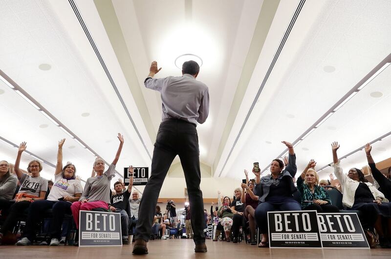 Failed flip: Beto O’Rourke challenged the Republican Ted Cruz for his United States Senate seat, but fell short. Photograph: Chip Somodevilla/Getty