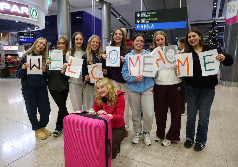 Hugs, tears and joy at the airport as the Dublin of Christmas returns comes to life – The Irish Times