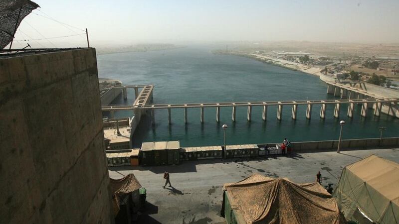 The Haditha Dam on the Euphrates River in Iraq: The six-month-old battle for control of the dam has been a rare case of cooperation between local Sunni tribes and the Shia-led Iraqi military.Photograph: Jim Wilson/The New York Times