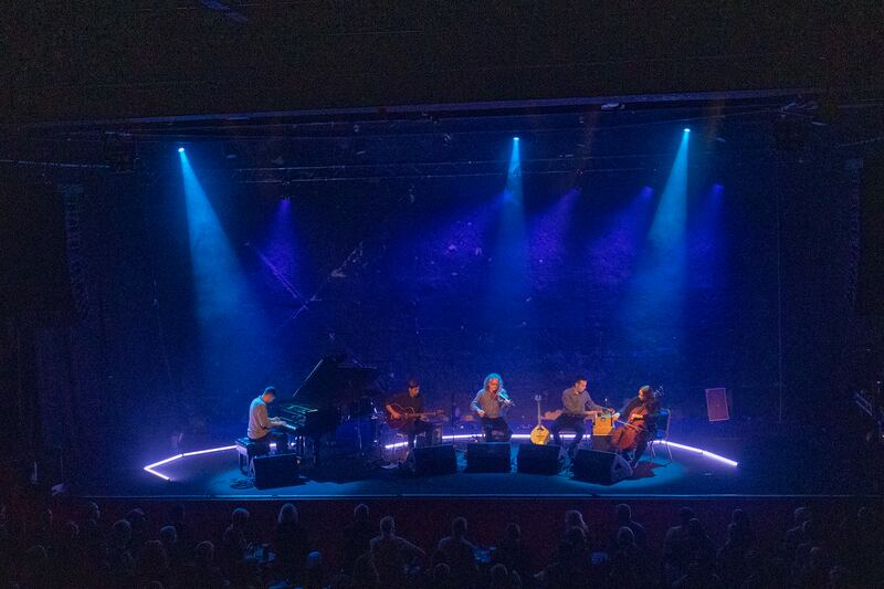 Martin Hayes and The Common Ground Ensemble perfoming at Vicar Street, Dublin. Photograph: Tom Honan for The Irish Times