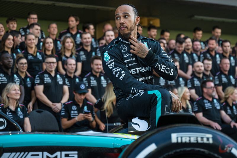 British driver Lewis Hamilton is preparing to exit Mercedes. Photograph: Andrej Isakovic/Getty Images