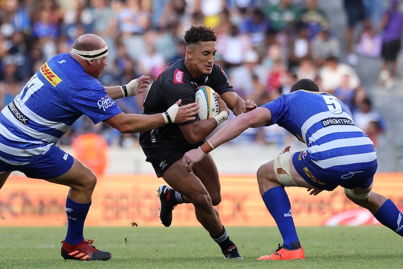 Stormers against Sharks: Jordan Hendrikse in action. Photograph: EJ Langner/SteveHaagSport/Inpho