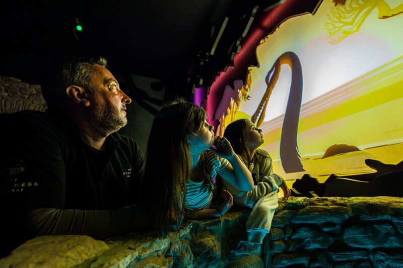 Visitors at the Loch Ness Centre, the former Drumnadrochit Hotel, where the Loch Ness monster is said to have been glimpsed by a former manageress. The largest search for the elusive Loch Ness Monster in decades will get under way later this month. Photograph:  Loch Ness Centre/PA Wire 
