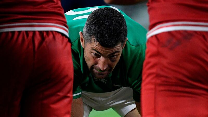 Ireland’s fullback Rob Kearney in action against Russia. Photograph: Getty Images