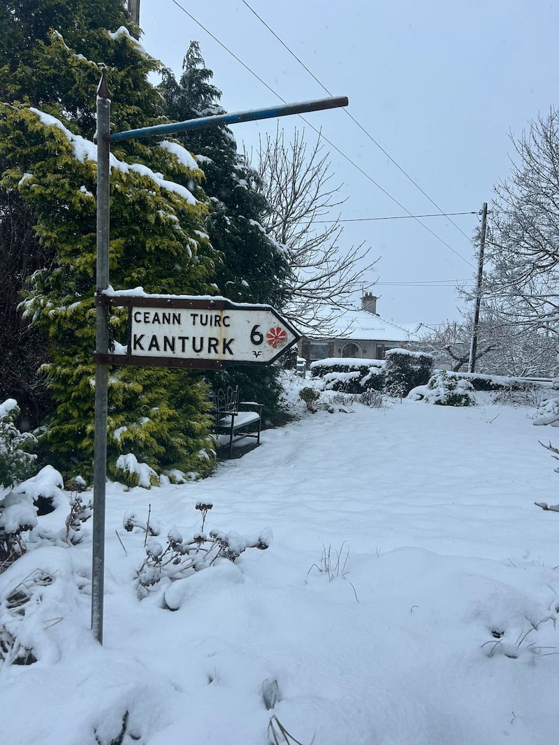 Snow in Kanturk, Co Cork, on Sunday, January 5th. Photograph: Francis Kenneally