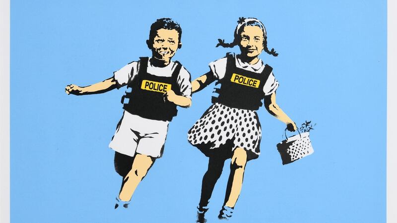 Jack and Jill (Police Kids), Banksy €60,000- €90,000, Morgan O’Driscoll