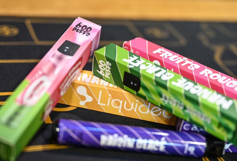 Critics of vaping propose banning both disposables and exotic flavours, which they believe are aimed at the youth market. Photograph: Denis Charlet/AFP/Getty 