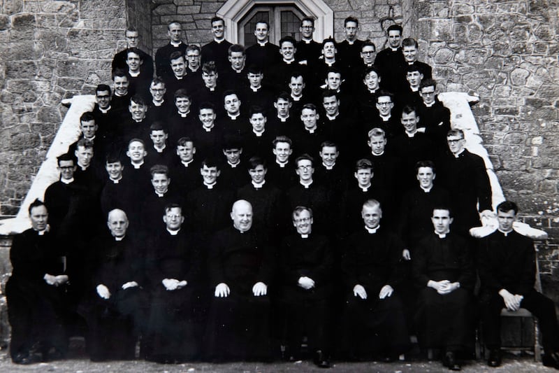 Circa 1963, Divine Word Missionaries, Donamon Castle, Roscommon, Ireland. Dermot Keogh row 3 from the front, 5 from the centre. 
Picture: Family Archive Photo/Clare Keogh