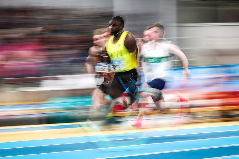 Israel Olatunde at speed. Photograph: Bryan Keane/Inpho 