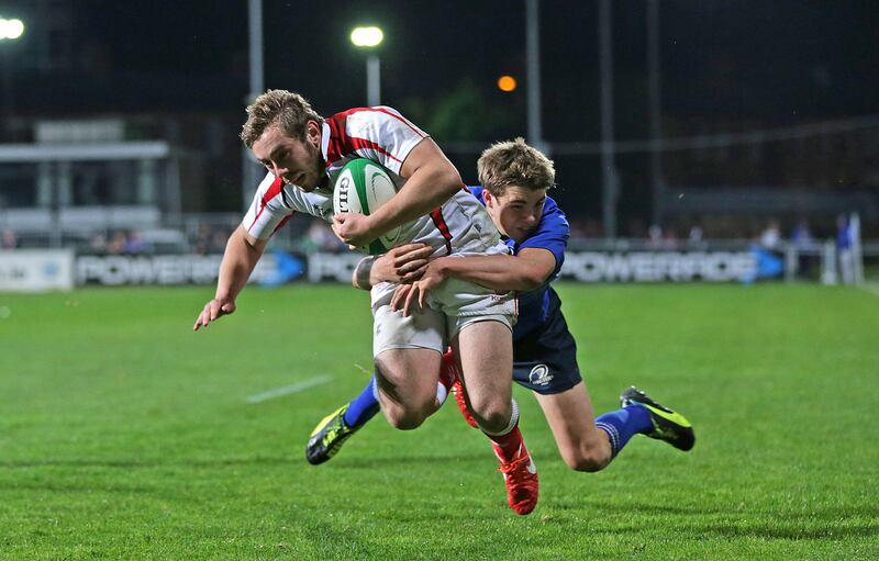 Ross Adair lined out against Garry Ringrose during a U20 interpro Photorgaph: Morgan Treacy/Inpho