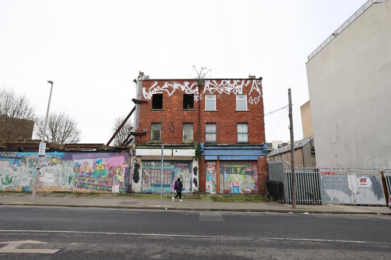 18 Russell Street and its adjoining site near Croke Park. Photograph: Dara Mac Dónaill/The Irish Times








