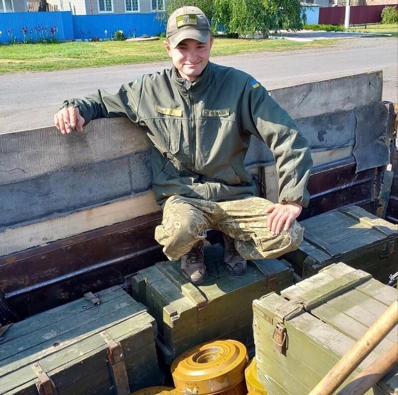 Roman, a Ukrainian combat engineer now in the eastern Kharkiv region, where Kyiv's forces have routed Russia's occupation force in recent days. Photograph: Courtesy of Roman