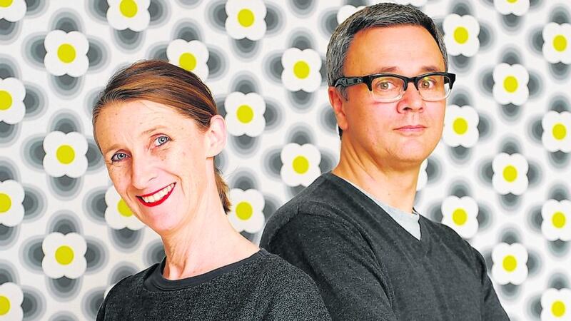 Orla Kiely and her husband and business partner Dermott Rowan, who run Kiely Rowan plc.