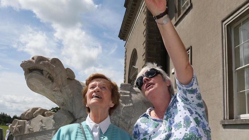 At Emo Court in Laois are Eileen Cassidy and Moira Dyck. Photograph: Lorraine O’Sullivan/Inpho