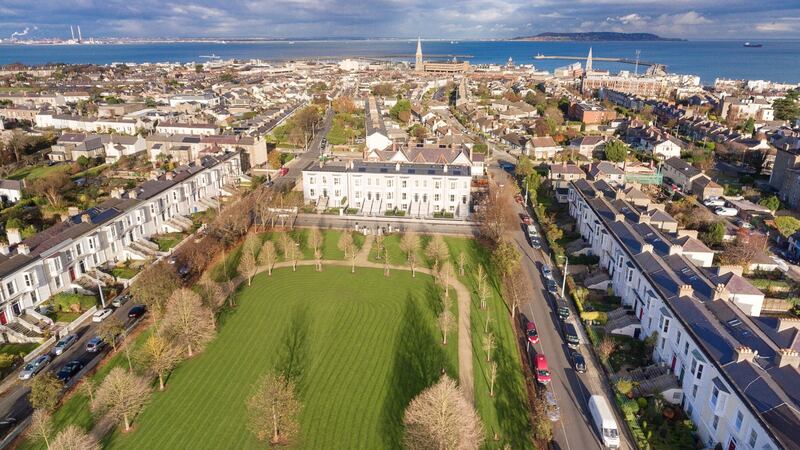 Aerial view, Royal Terrace, Dun Laoghaire, Co Dublin