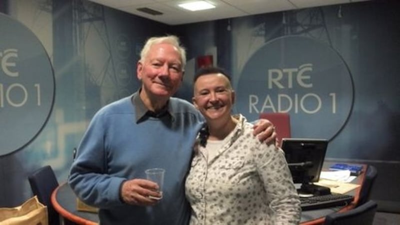 Gay Byrne and Eithne Hand