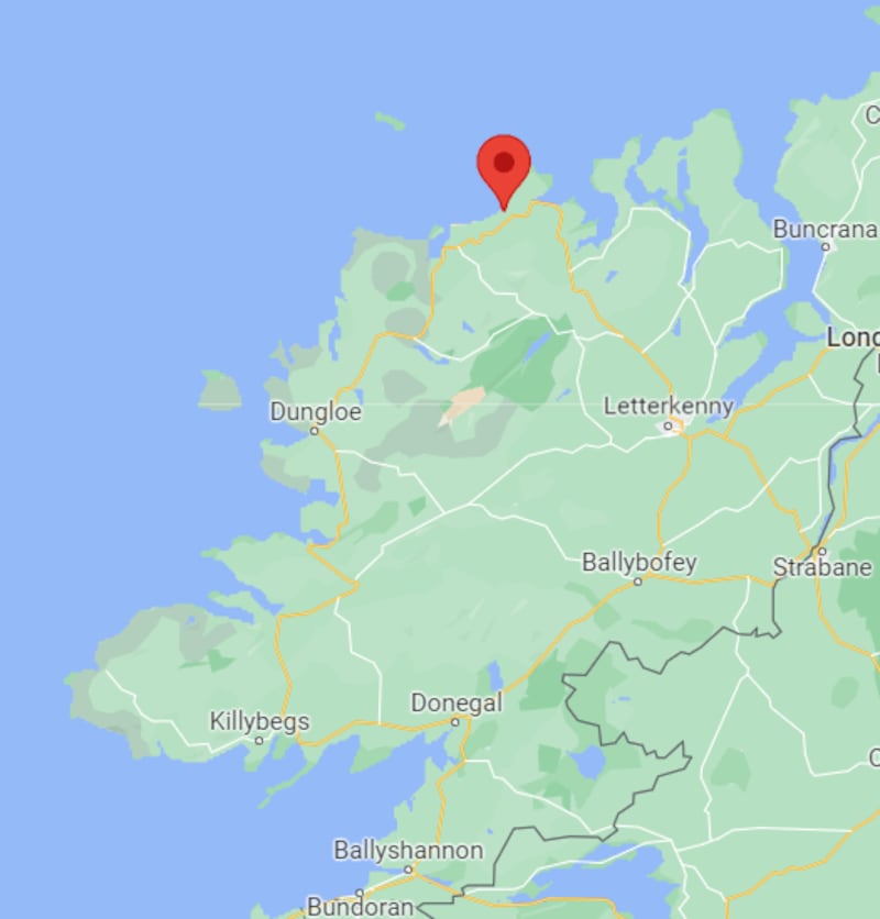 Tramore beach, near Dunfanaghy. Image: Google Maps