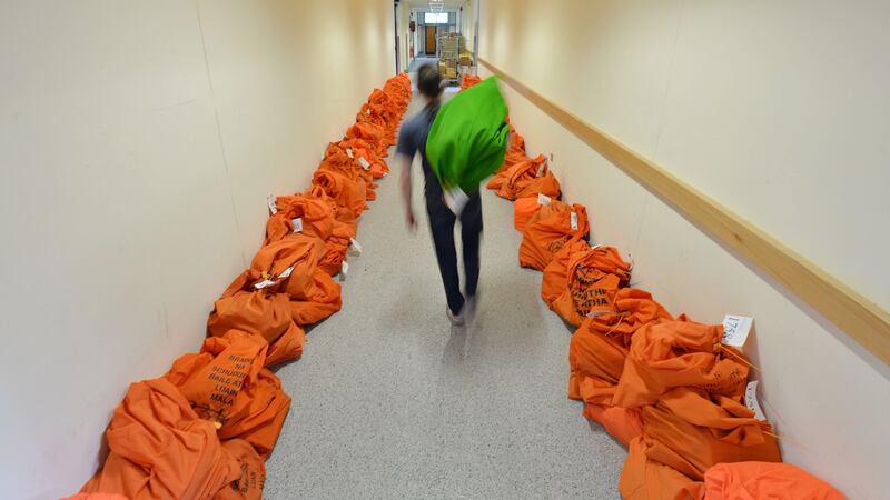 Sorting and despatching   Junior and Leaving Cert exam scripts at the State Examinations Commission in Athlone. Photograph: Alan Betson / The Irish Times