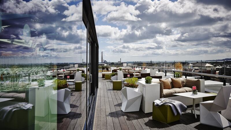 The rooftop at the Marker Hotel in Dublin.