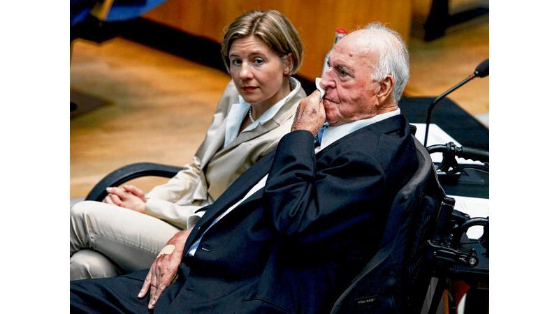 Helmut Kohl and second wife Maike Kohl-Richter in Bonn last August. photographs: fritz reiss/wolfgang rattay