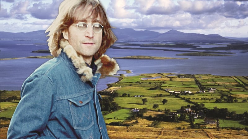 Looking for Clews: John Lennon and Clew Bay. Montage photographs: Innie Zuffante/Ochs/Getty and Joe Cornish/Riser/Getty