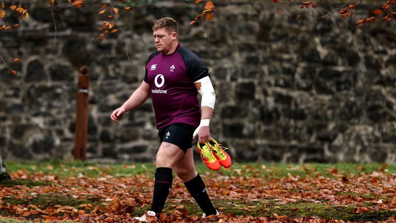 Tadhg Furlong was part of a dominant Irish pack against New Zealand. Photograph: Dan Sheridan/Inpho